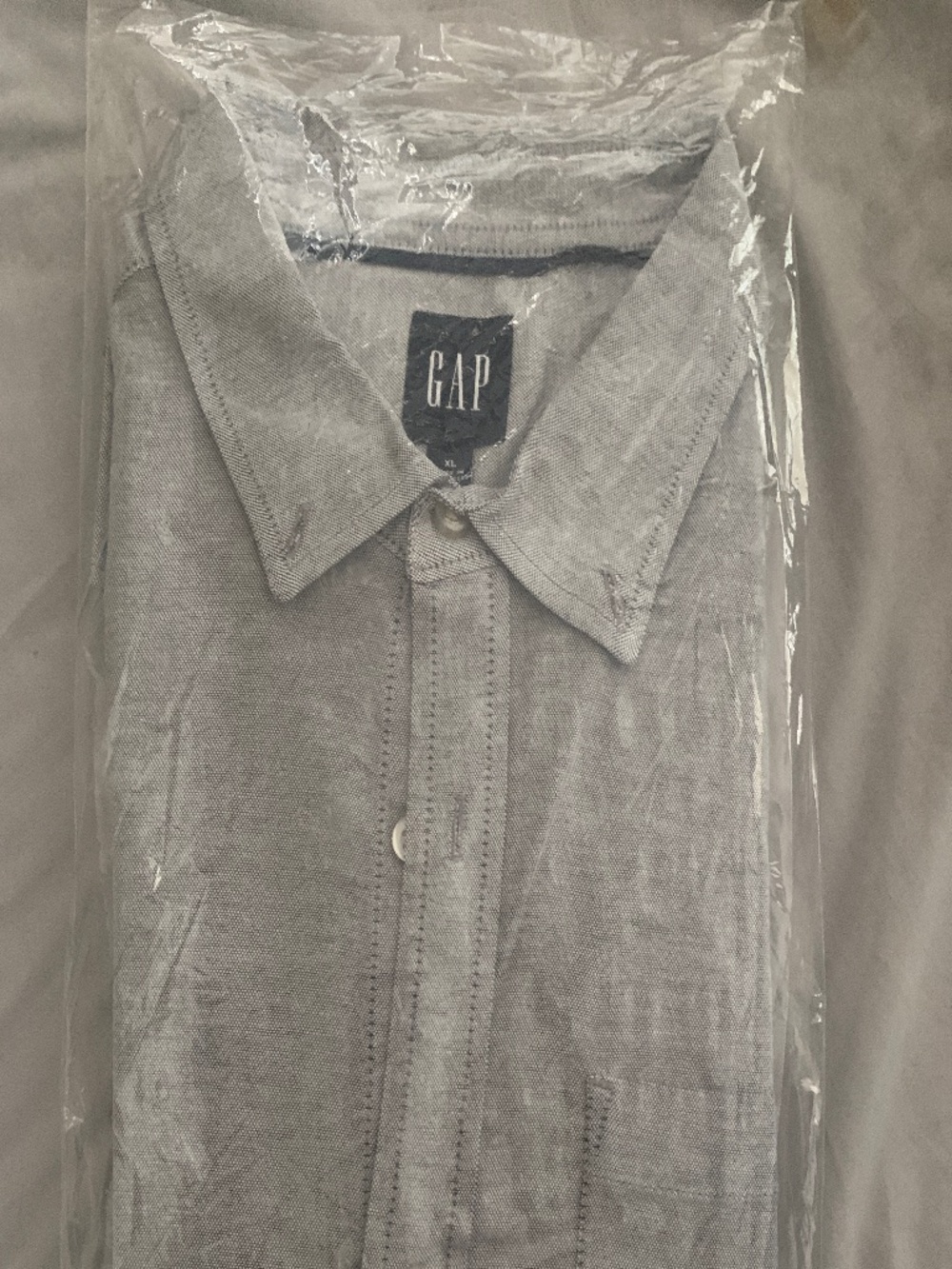 Grey button up